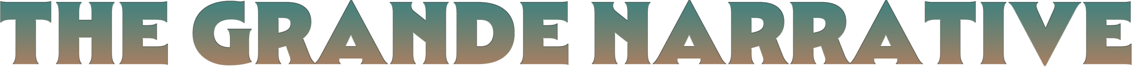 The Grande Narrative